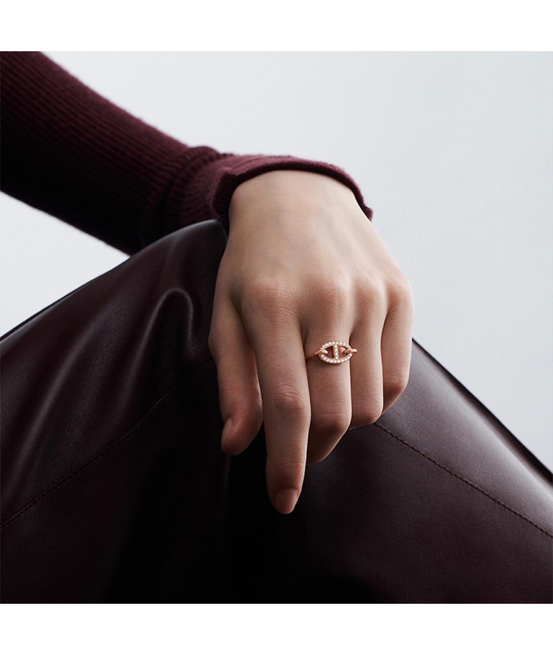 HERMES Розовое кольцо из розового золота, фото 2
