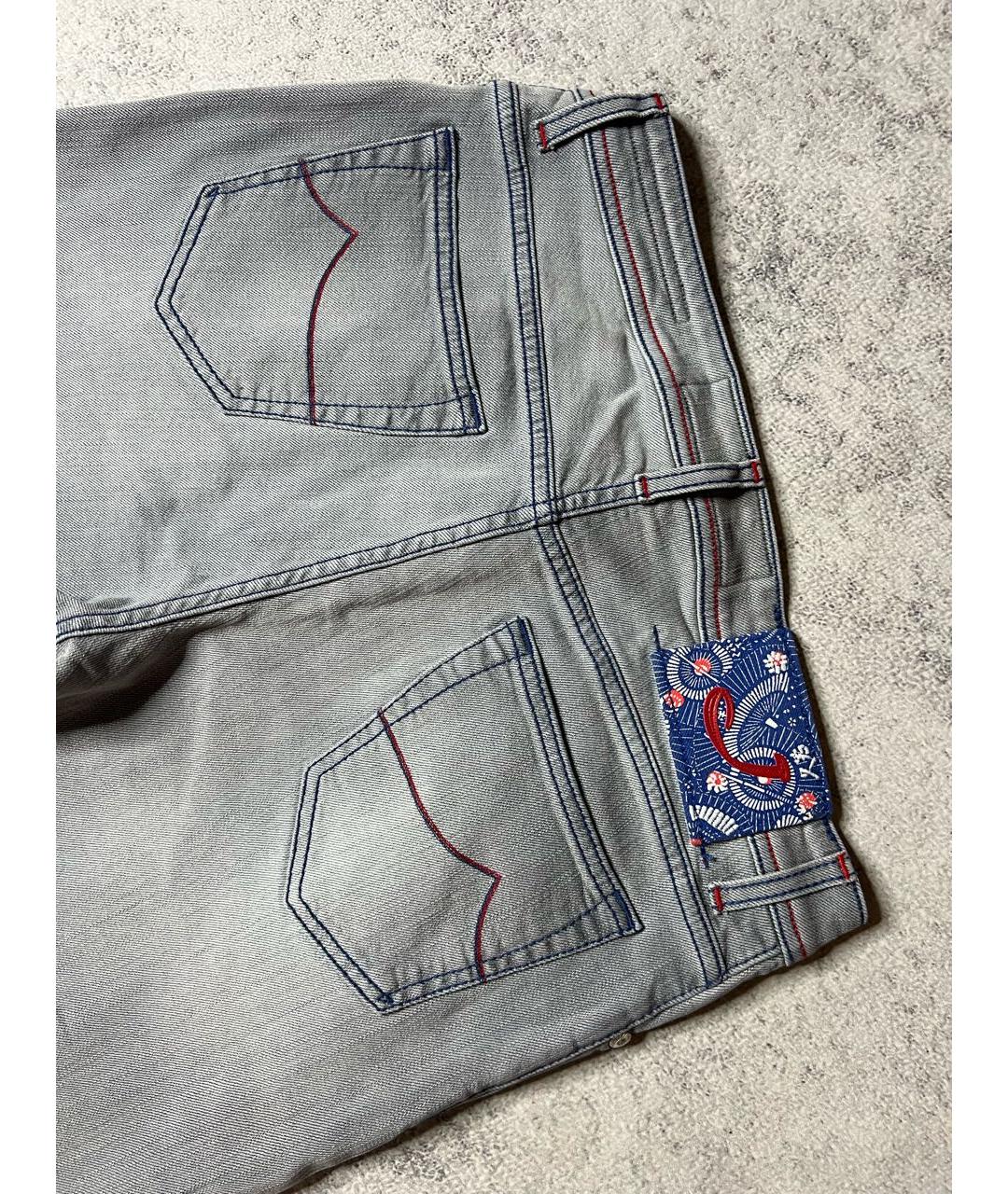 JACOB COHEN Серые хлопко-эластановые джинсы скинни, фото 5