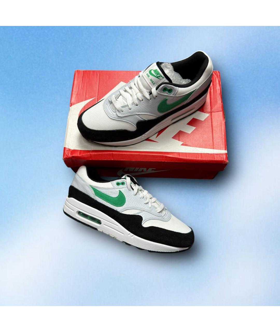 NIKE Зеленые текстильные низкие кроссовки / кеды, фото 2