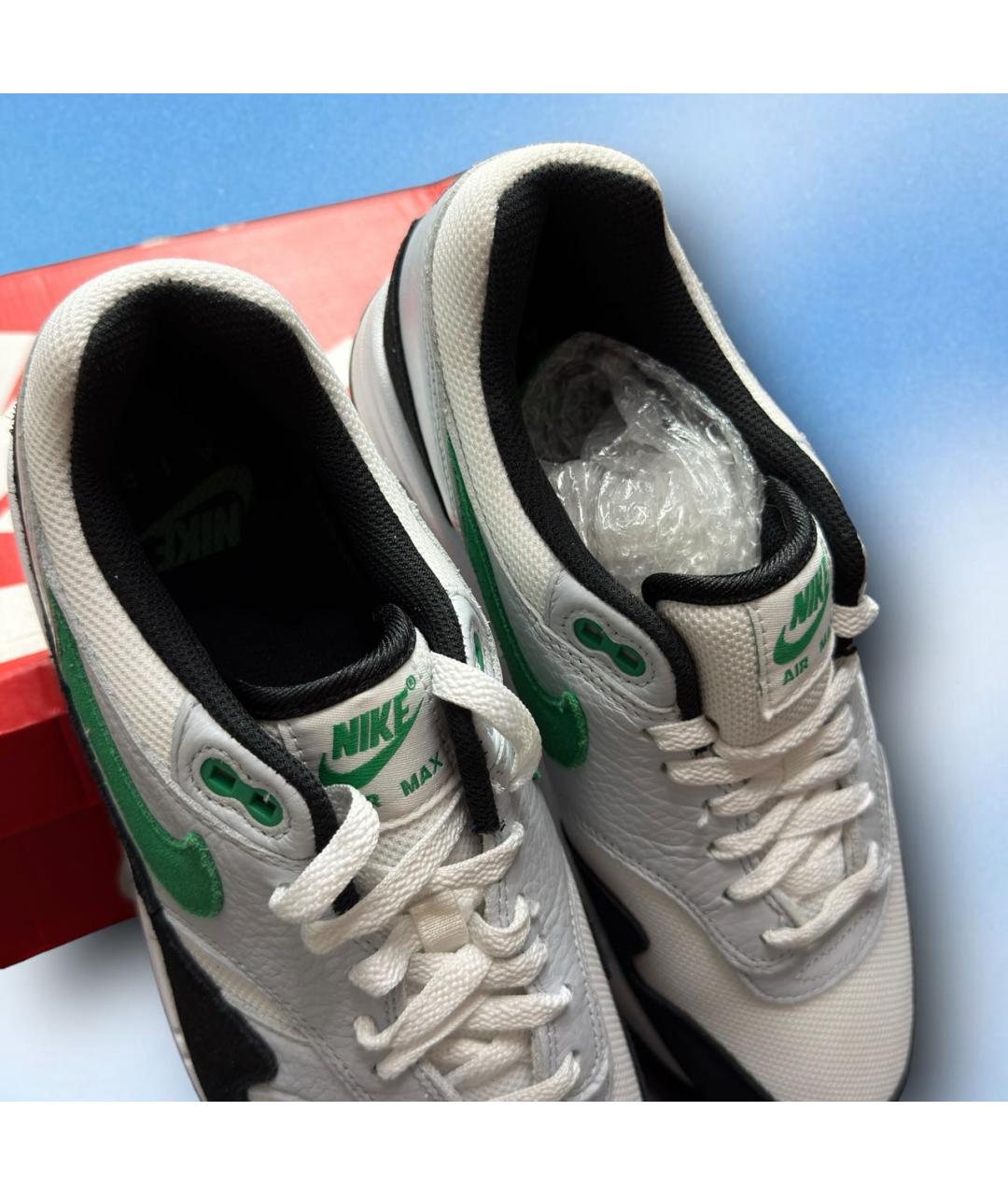 NIKE Зеленые текстильные низкие кроссовки / кеды, фото 3