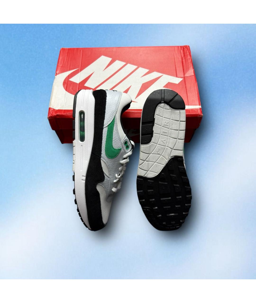 NIKE Зеленые текстильные низкие кроссовки / кеды, фото 6