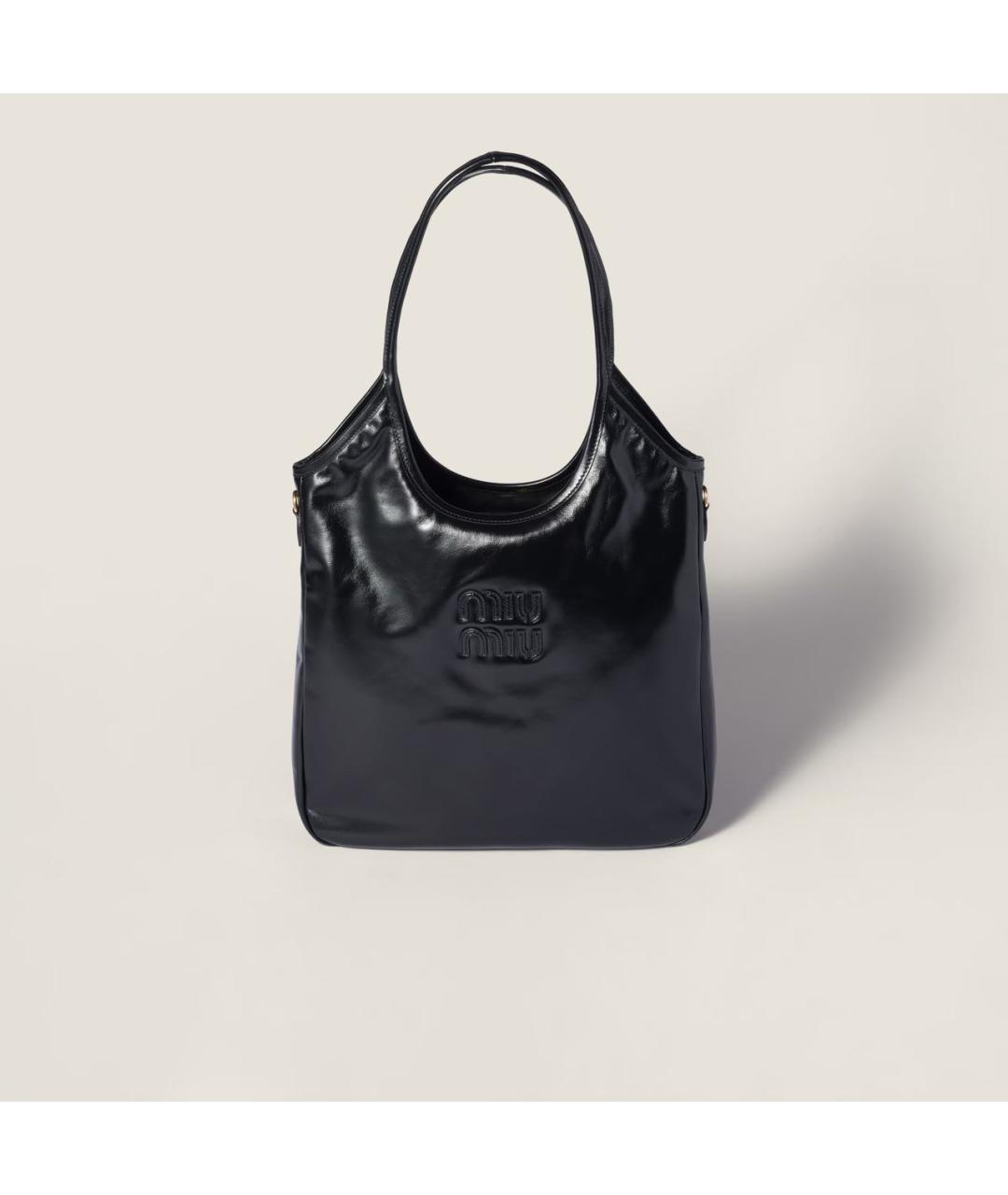 MIU MIU Черная кожаная сумка тоут, фото 5