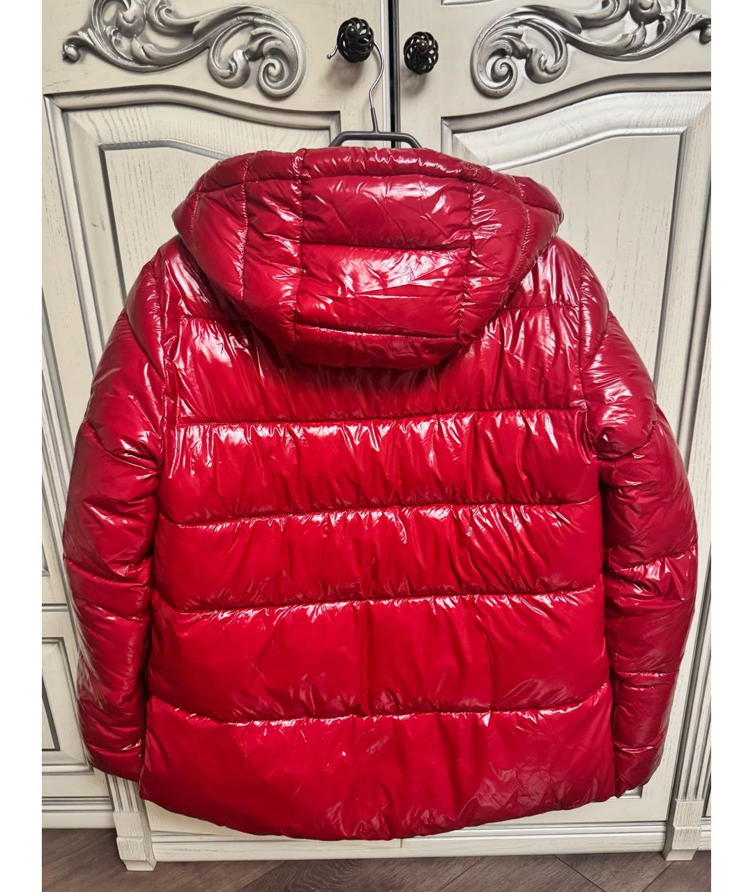 PINKO Красный полиэстеровый пуховик, фото 2