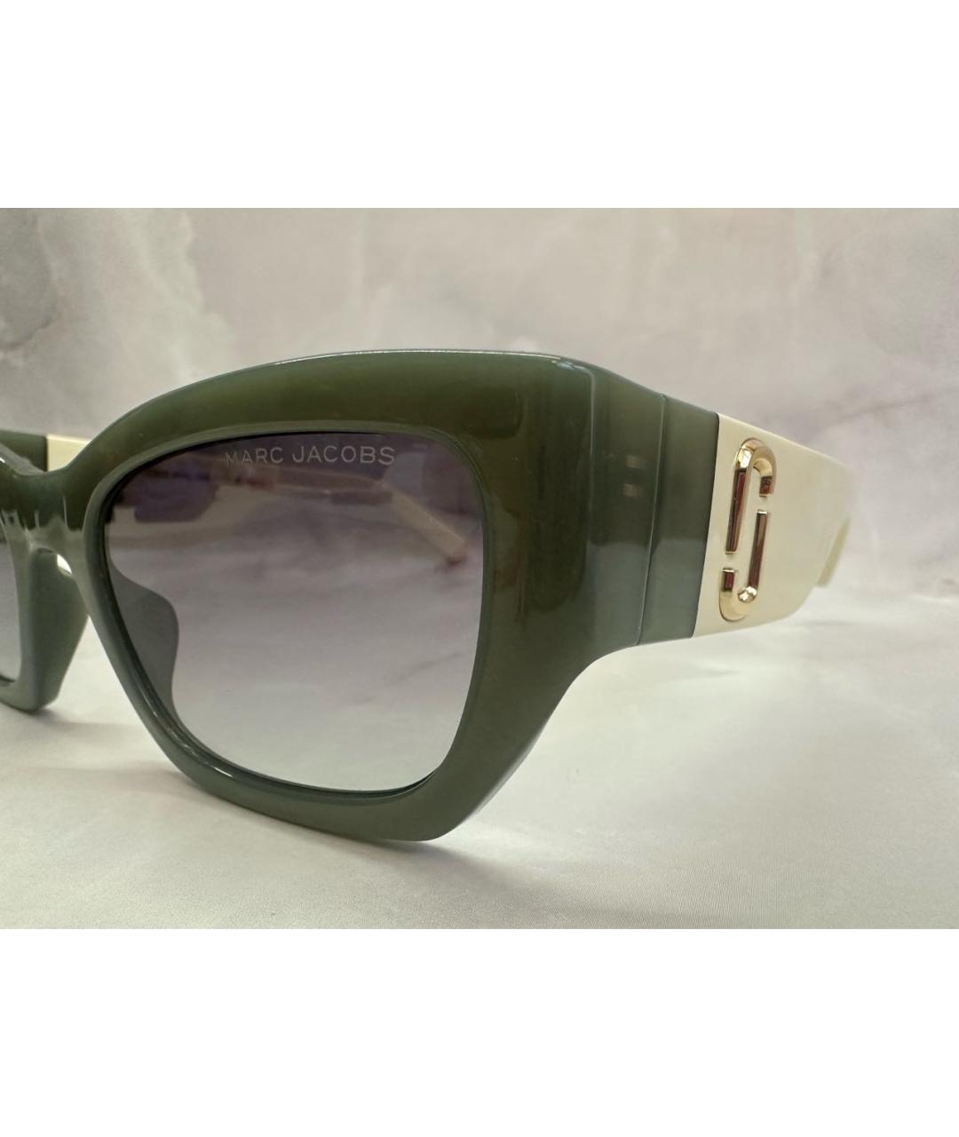 MARC JACOBS Зеленые пластиковые солнцезащитные очки, фото 3