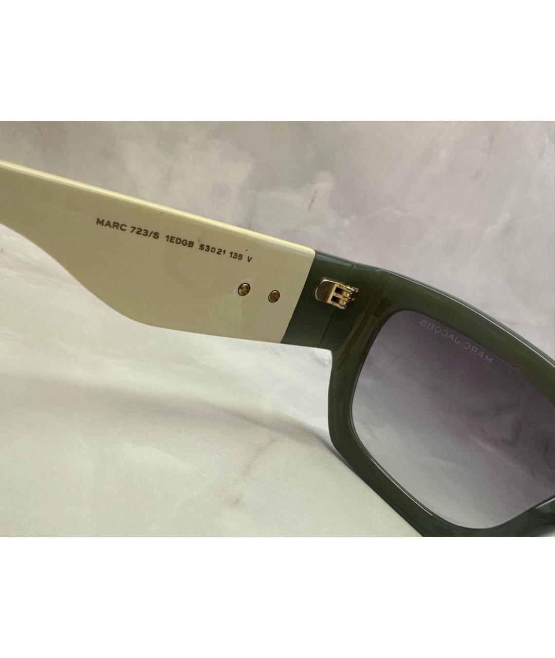MARC JACOBS Зеленые пластиковые солнцезащитные очки, фото 4