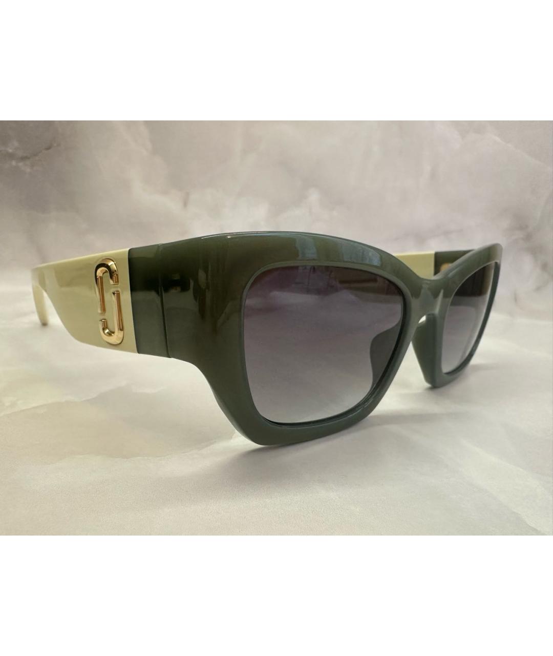 MARC JACOBS Зеленые пластиковые солнцезащитные очки, фото 7