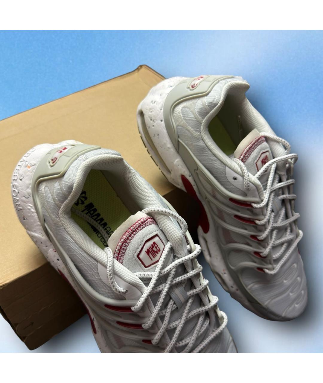 NIKE Красные текстильные низкие кроссовки / кеды, фото 5