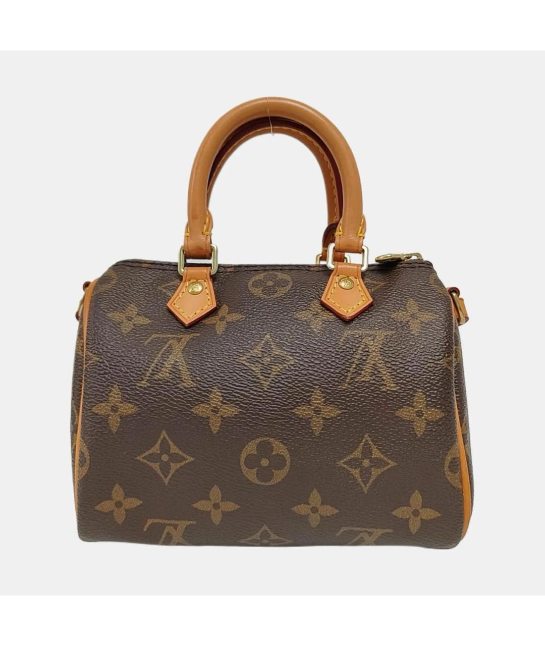 LOUIS VUITTON Коричневая сумка с короткими ручками, фото 4