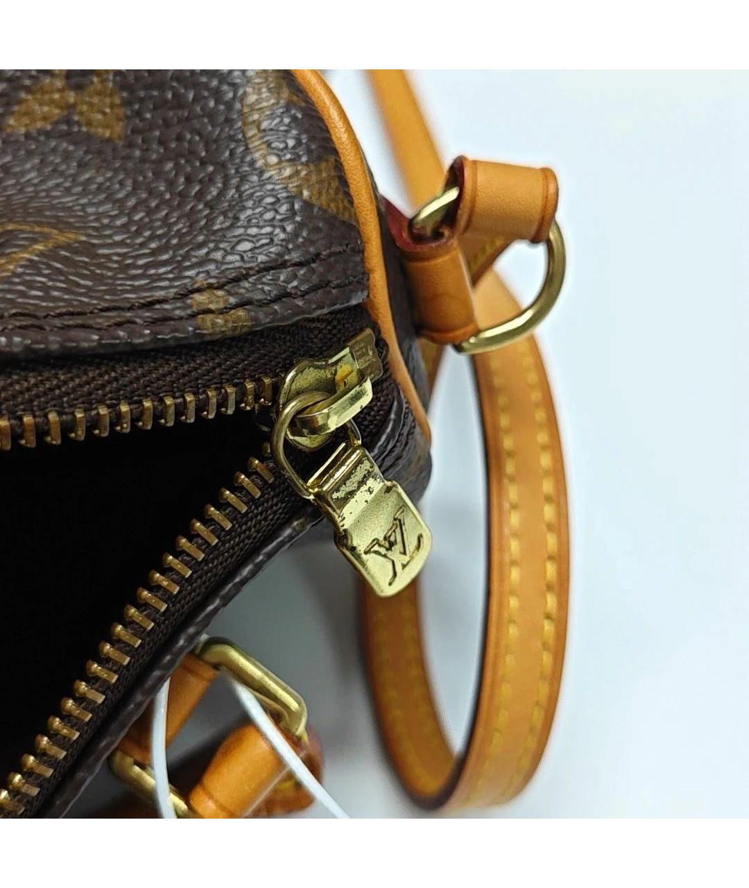 LOUIS VUITTON Коричневая сумка с короткими ручками, фото 8