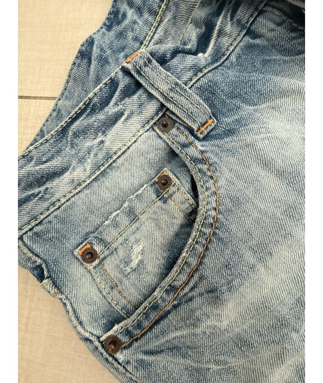 DSQUARED2 Голубые хлопковые джинсы скинни, фото 5