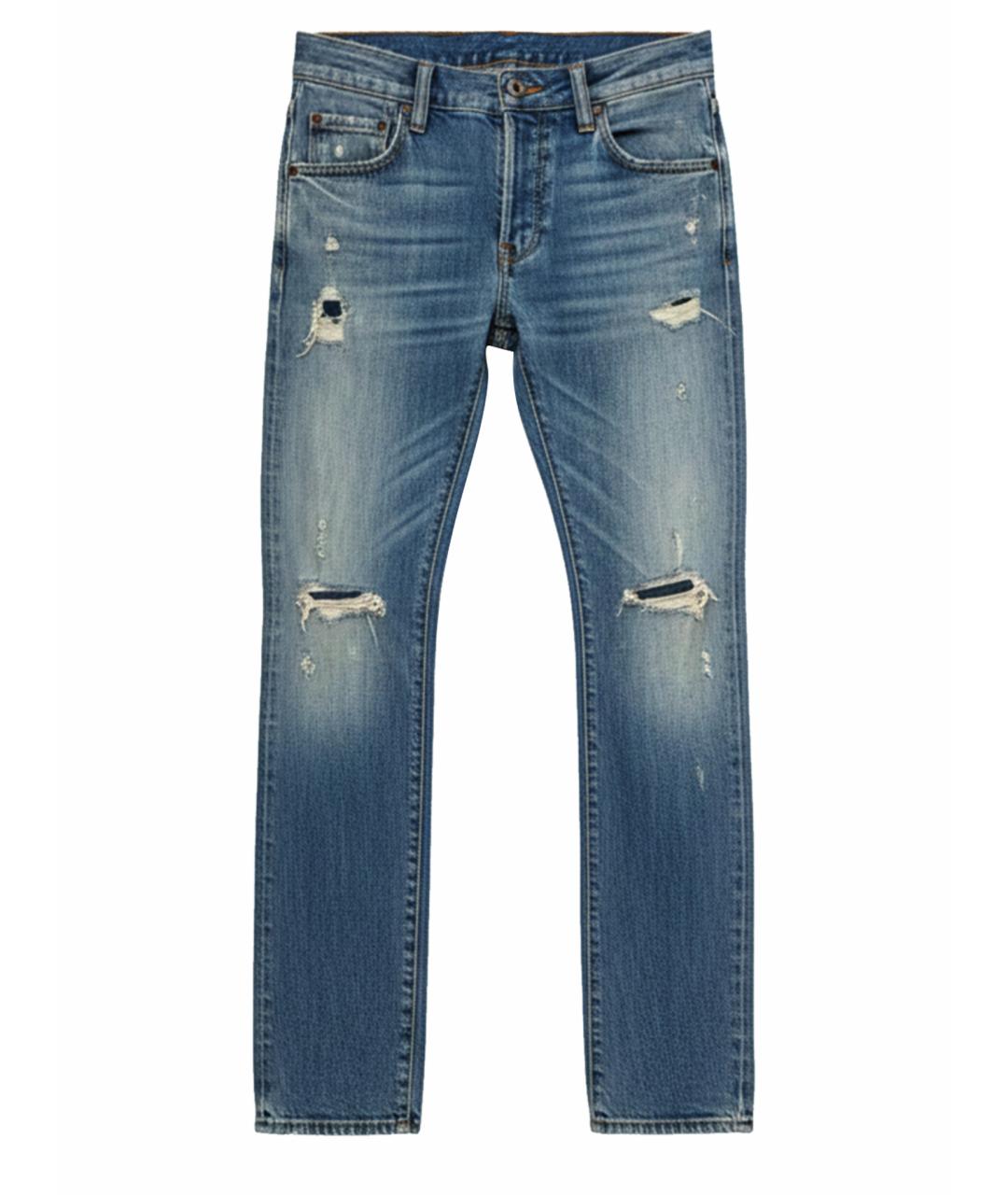 DSQUARED2 Голубые хлопковые джинсы скинни, фото 1