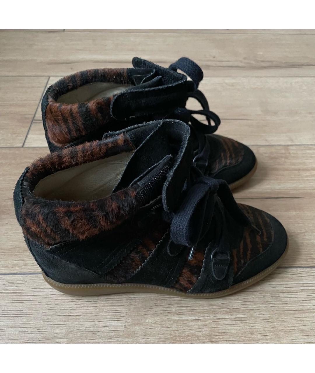 ISABEL MARANT Мульти замшевые кроссовки, фото 4