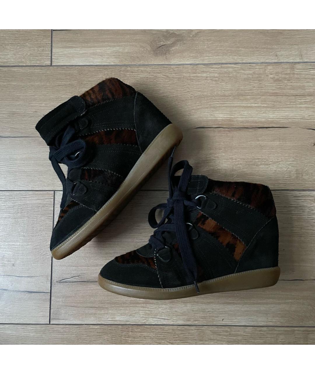 ISABEL MARANT Мульти замшевые кроссовки, фото 7