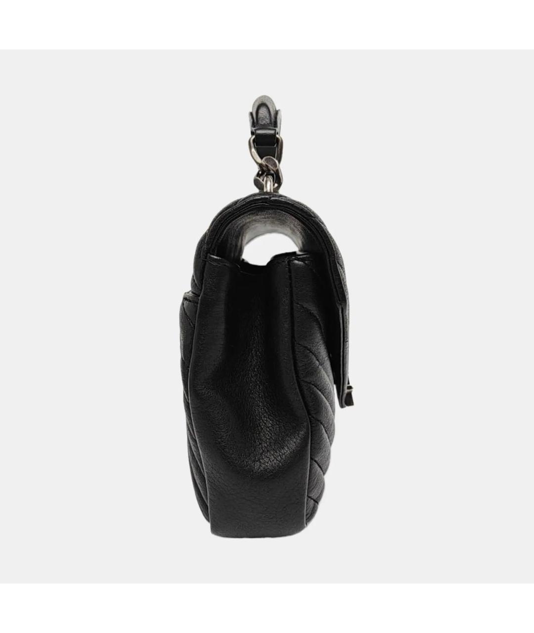 SAINT LAURENT Черная кожаная сумка через плечо, фото 3