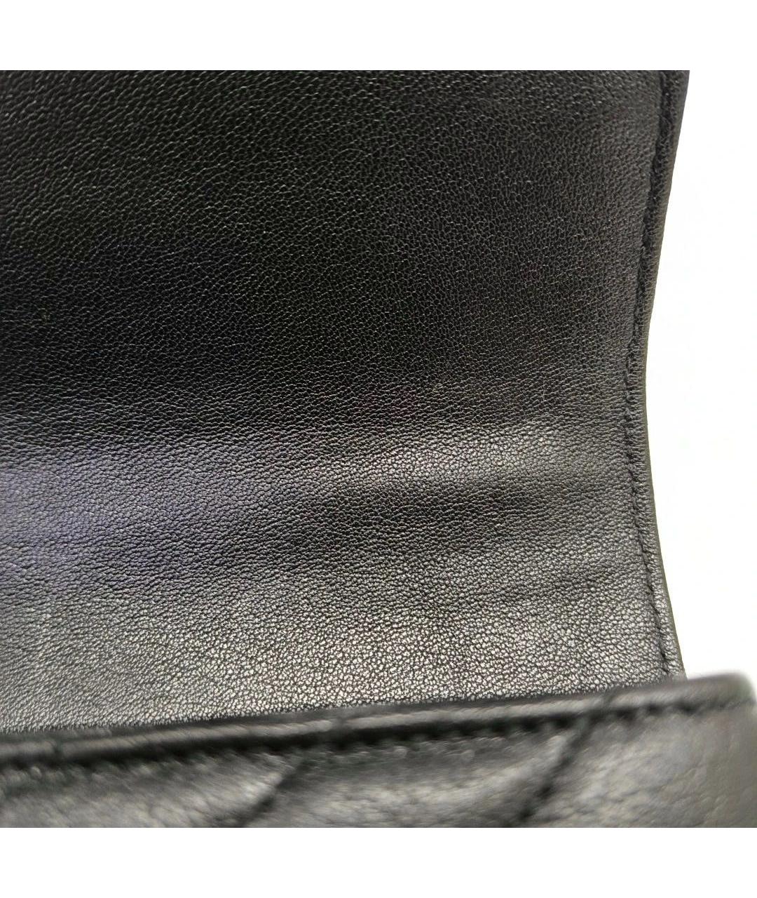 SAINT LAURENT Черная кожаная сумка через плечо, фото 5