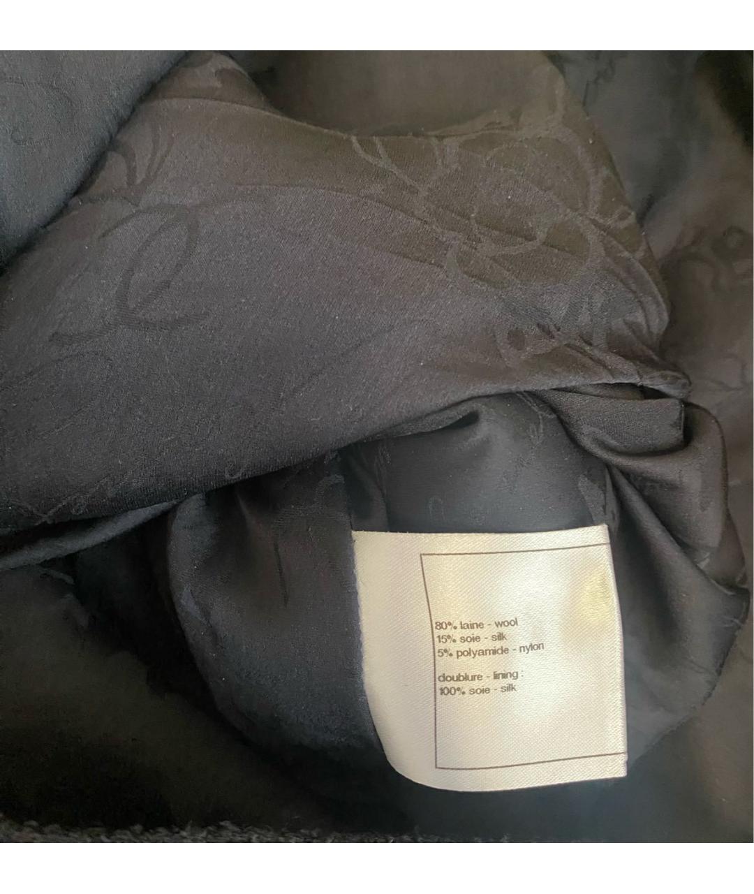 CHANEL Темно-синее шерстяное коктейльное платье, фото 8