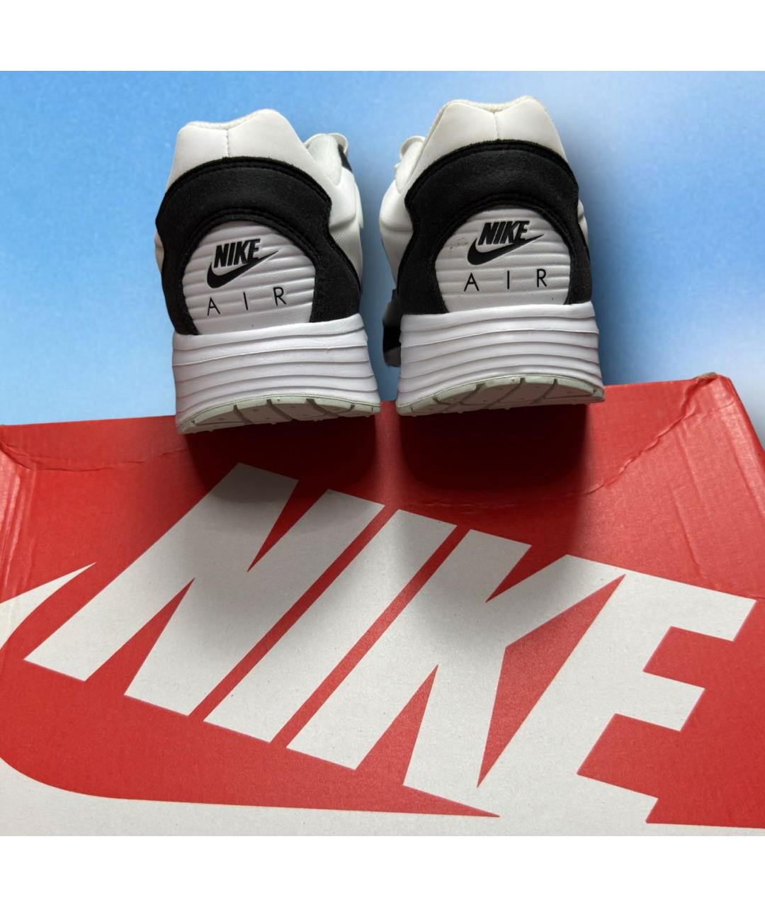 NIKE Черные текстильные низкие кроссовки / кеды, фото 5