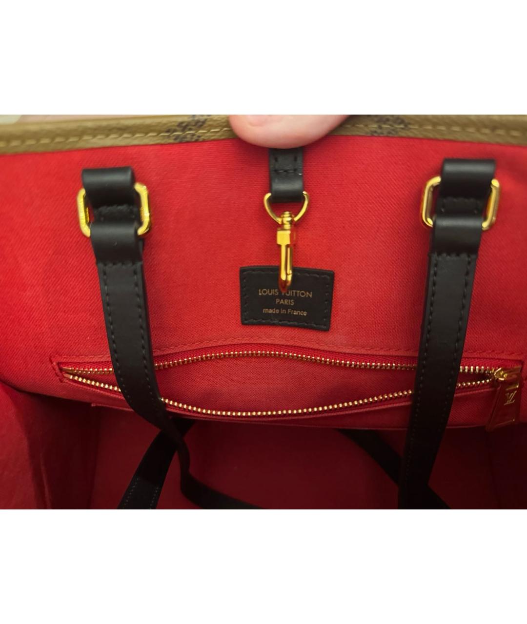 LOUIS VUITTON Коричневая сумка с короткими ручками, фото 4