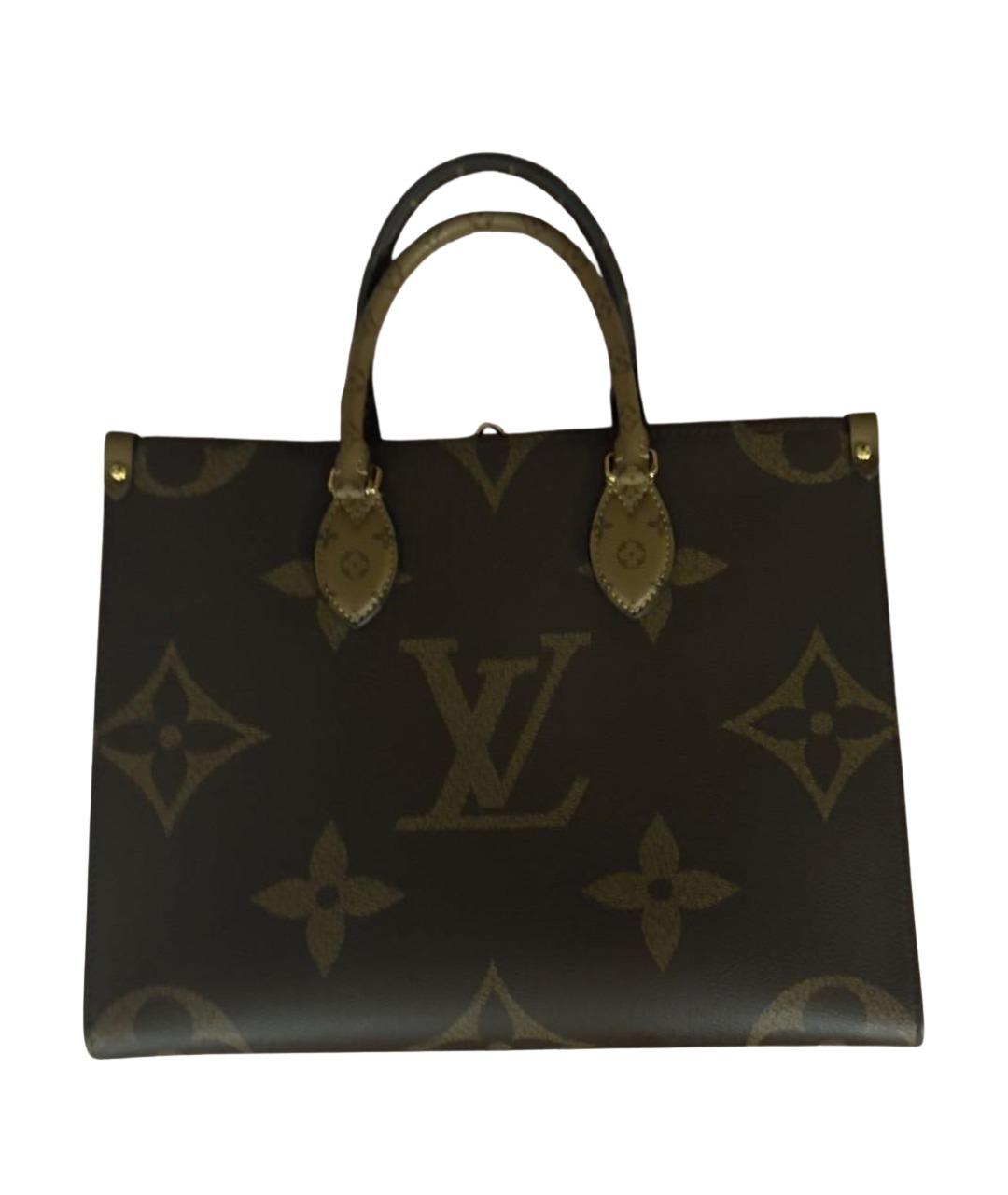 LOUIS VUITTON Коричневая сумка с короткими ручками, фото 1
