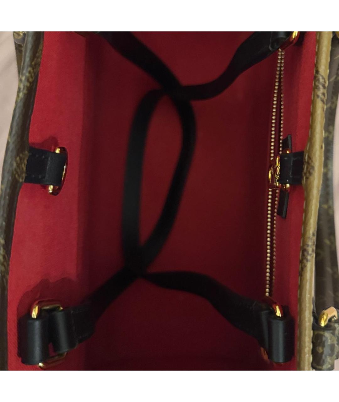 LOUIS VUITTON Коричневая сумка с короткими ручками, фото 7