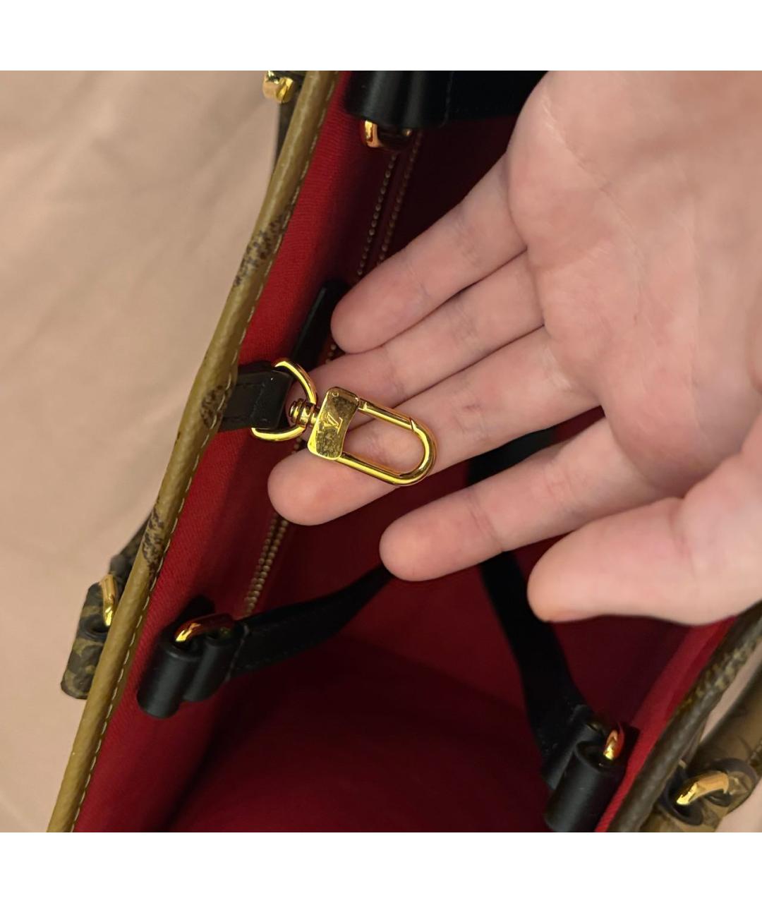 LOUIS VUITTON Коричневая сумка с короткими ручками, фото 6