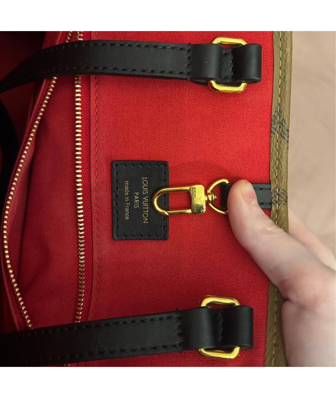 LOUIS VUITTON Коричневая сумка с короткими ручками, фото 8