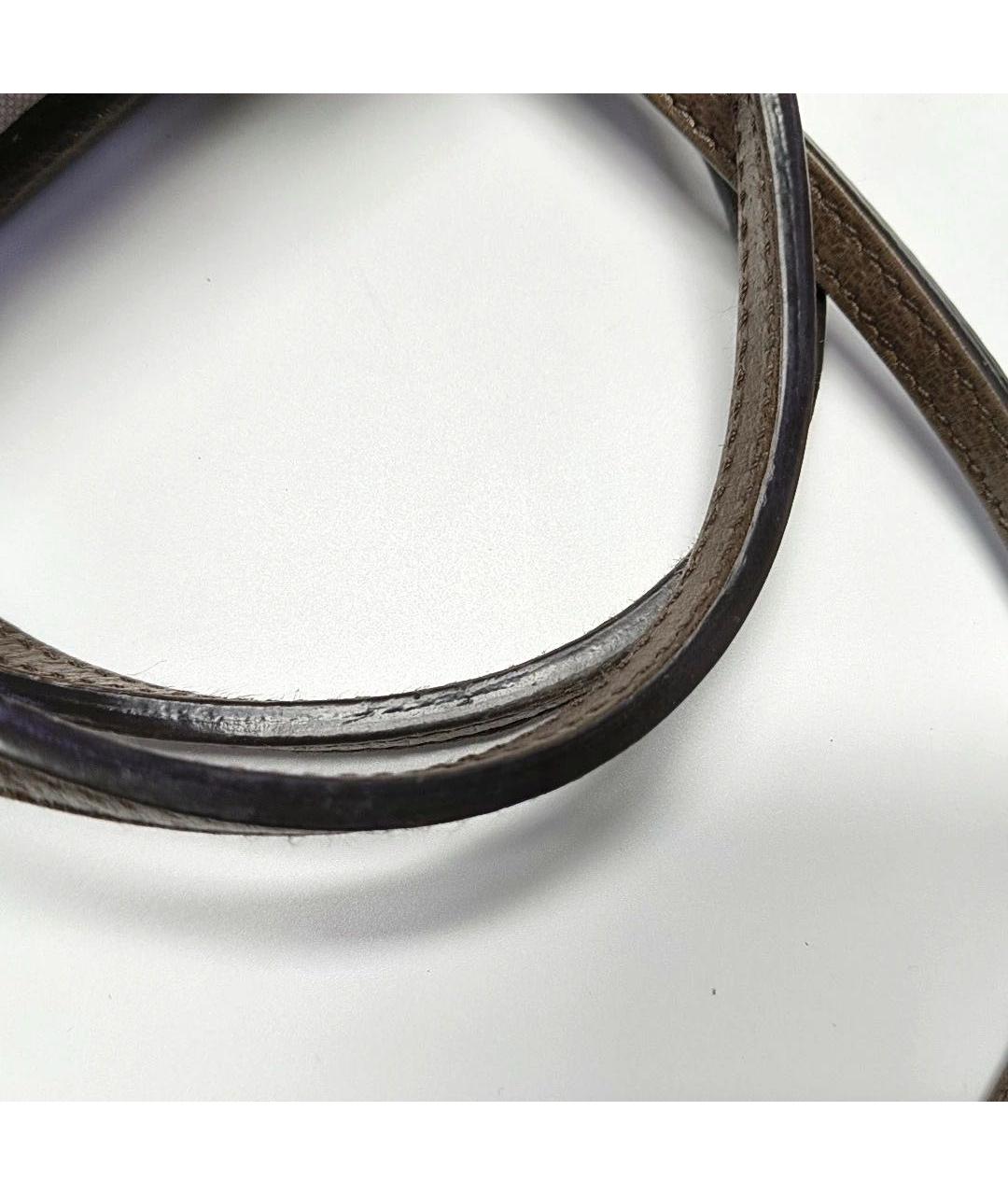 GUCCI Коричневая кожаная сумка тоут, фото 8