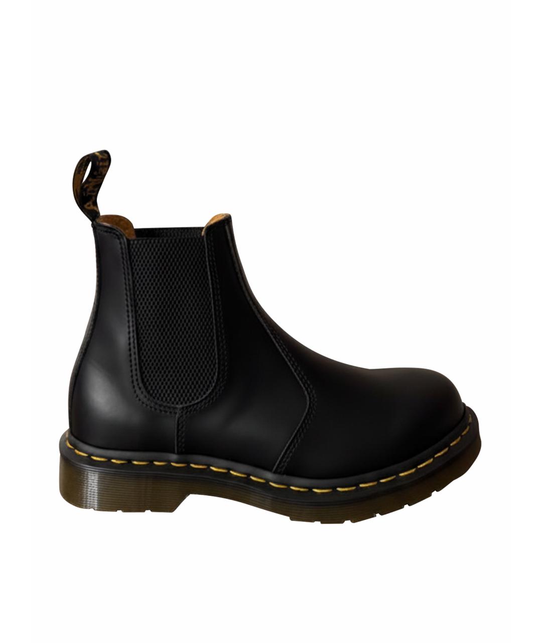 DR. MARTENS Черные кожаные высокие ботинки, фото 1