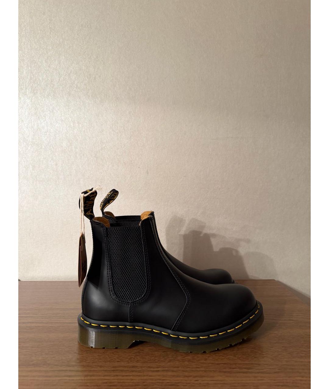 DR. MARTENS Черные кожаные высокие ботинки, фото 8