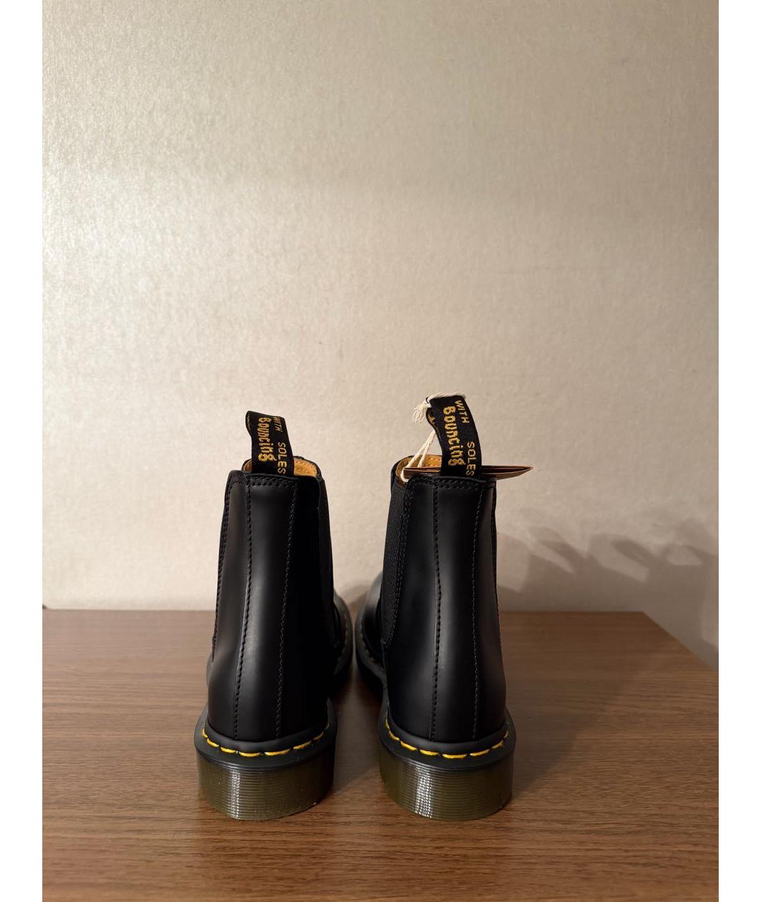 DR. MARTENS Черные кожаные высокие ботинки, фото 4