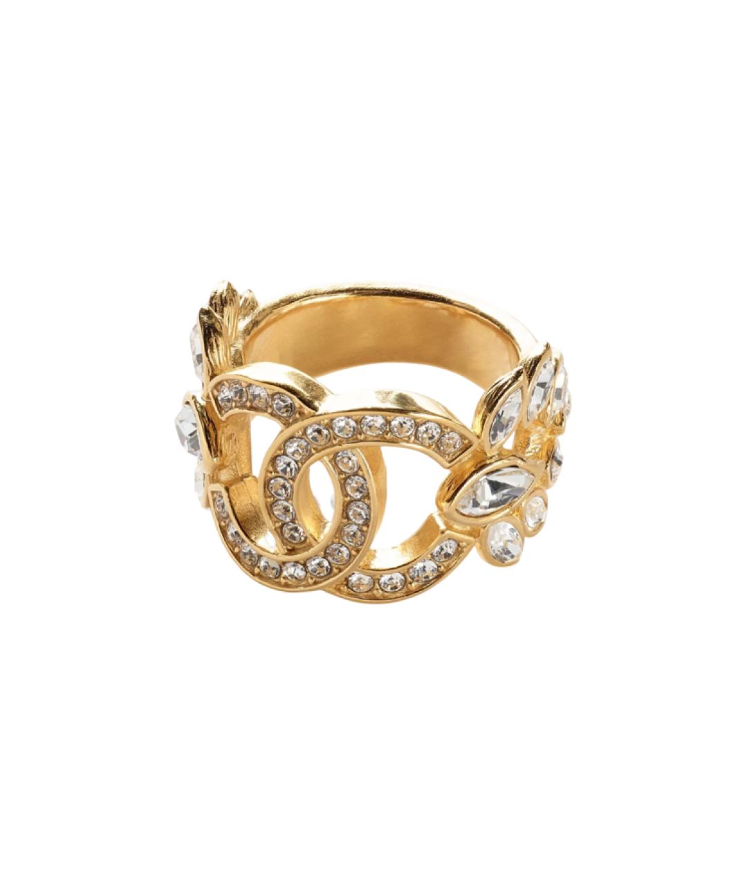 CHANEL Золотое металлическое кольцо, фото 2