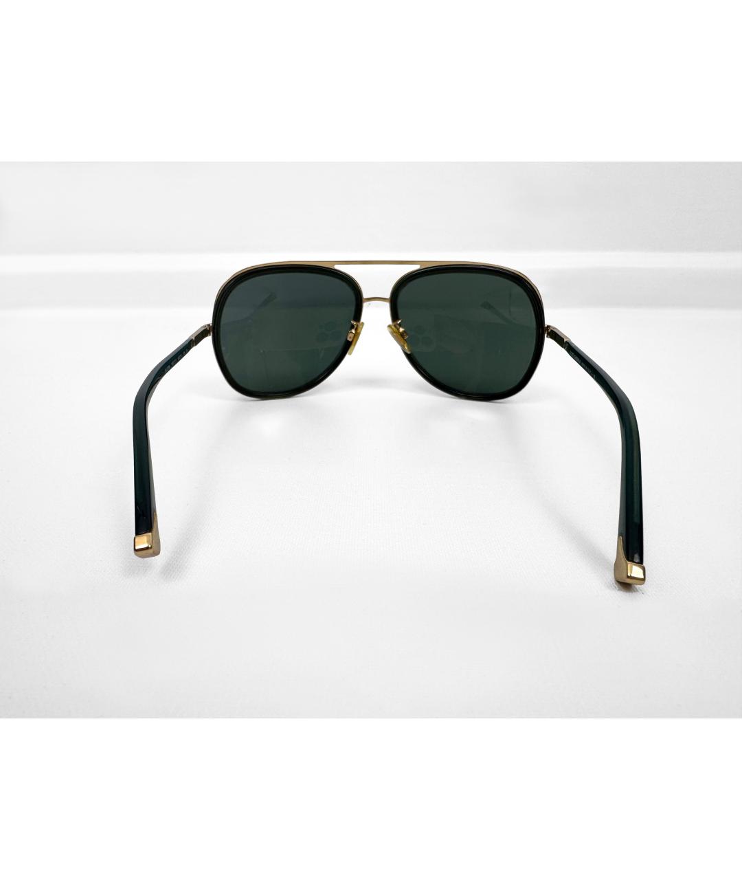 DOLCE&GABBANA Зеленые металлические солнцезащитные очки, фото 3