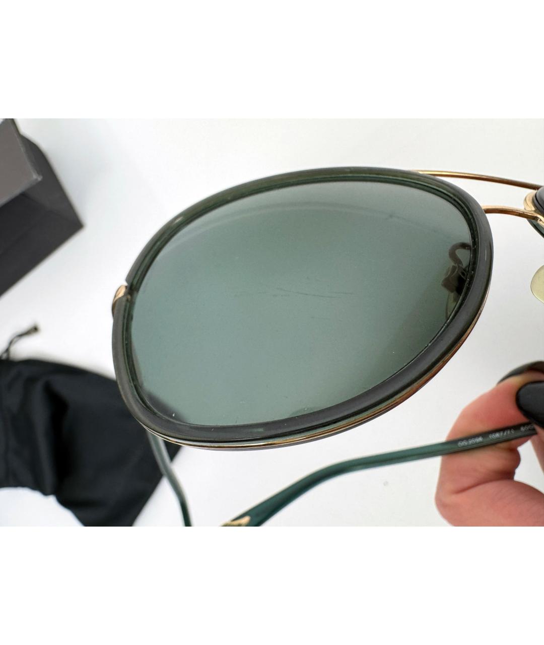 DOLCE&GABBANA Зеленые металлические солнцезащитные очки, фото 7