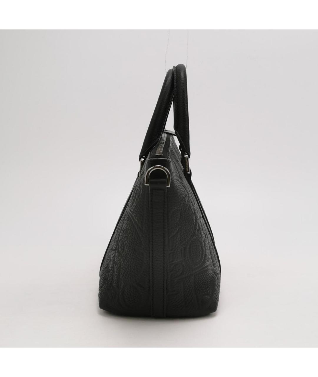 CHRISTIAN DIOR Черная кожаная сумка тоут, фото 3