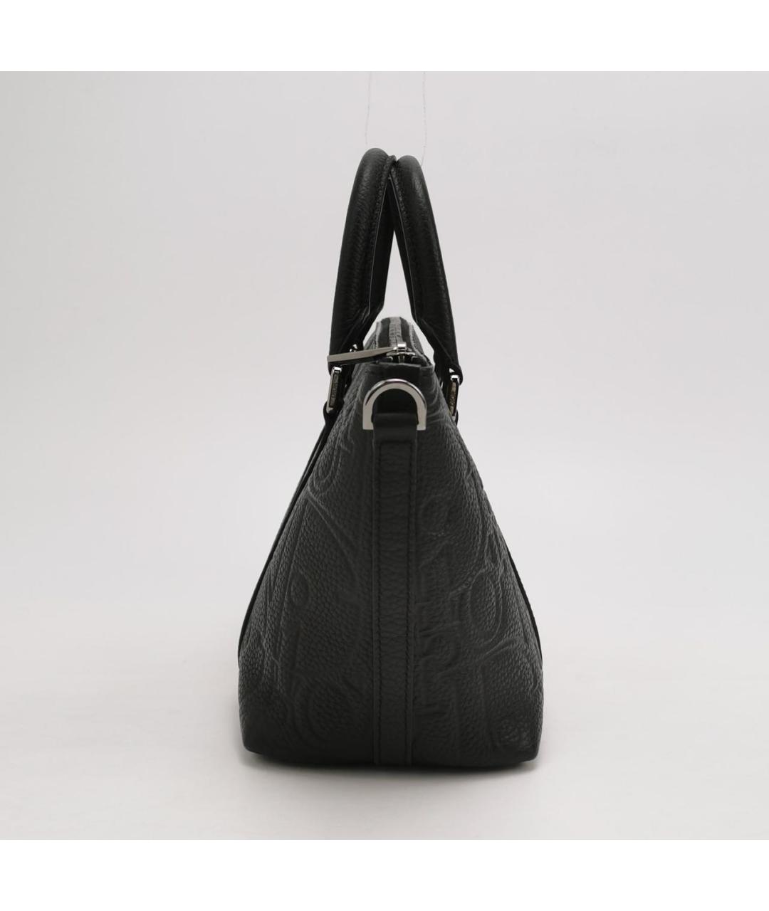 CHRISTIAN DIOR Черная кожаная сумка тоут, фото 4