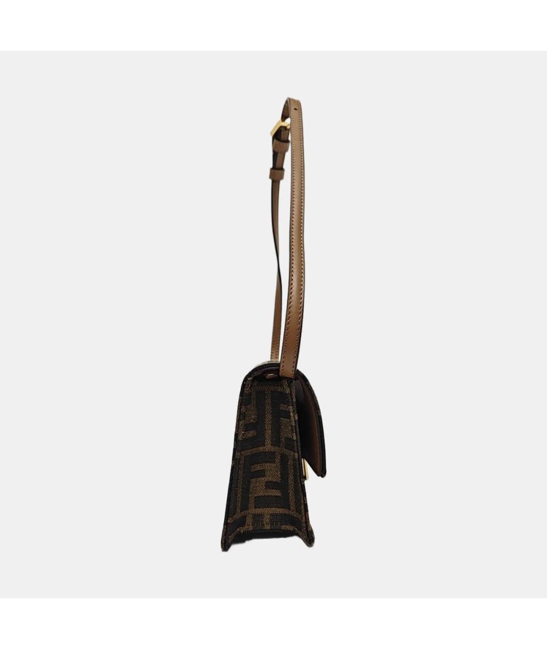 FENDI Коричневая сумка через плечо, фото 3