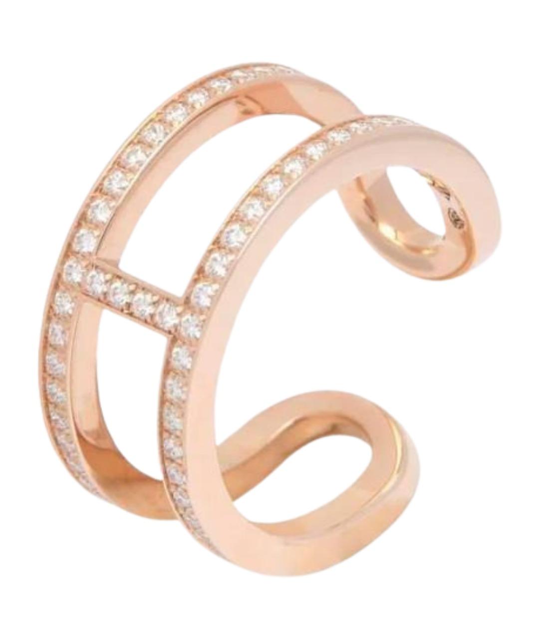 HERMES Золотое кольцо из розового золота, фото 2