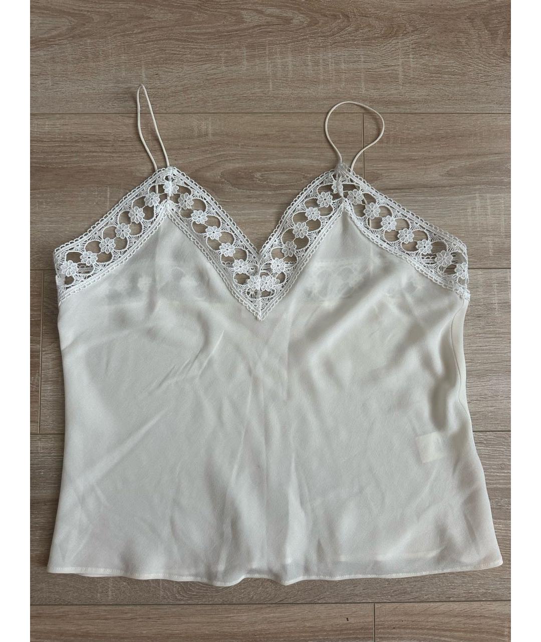 ZUHAIR MURAD Белая ацетатная майка, фото 7