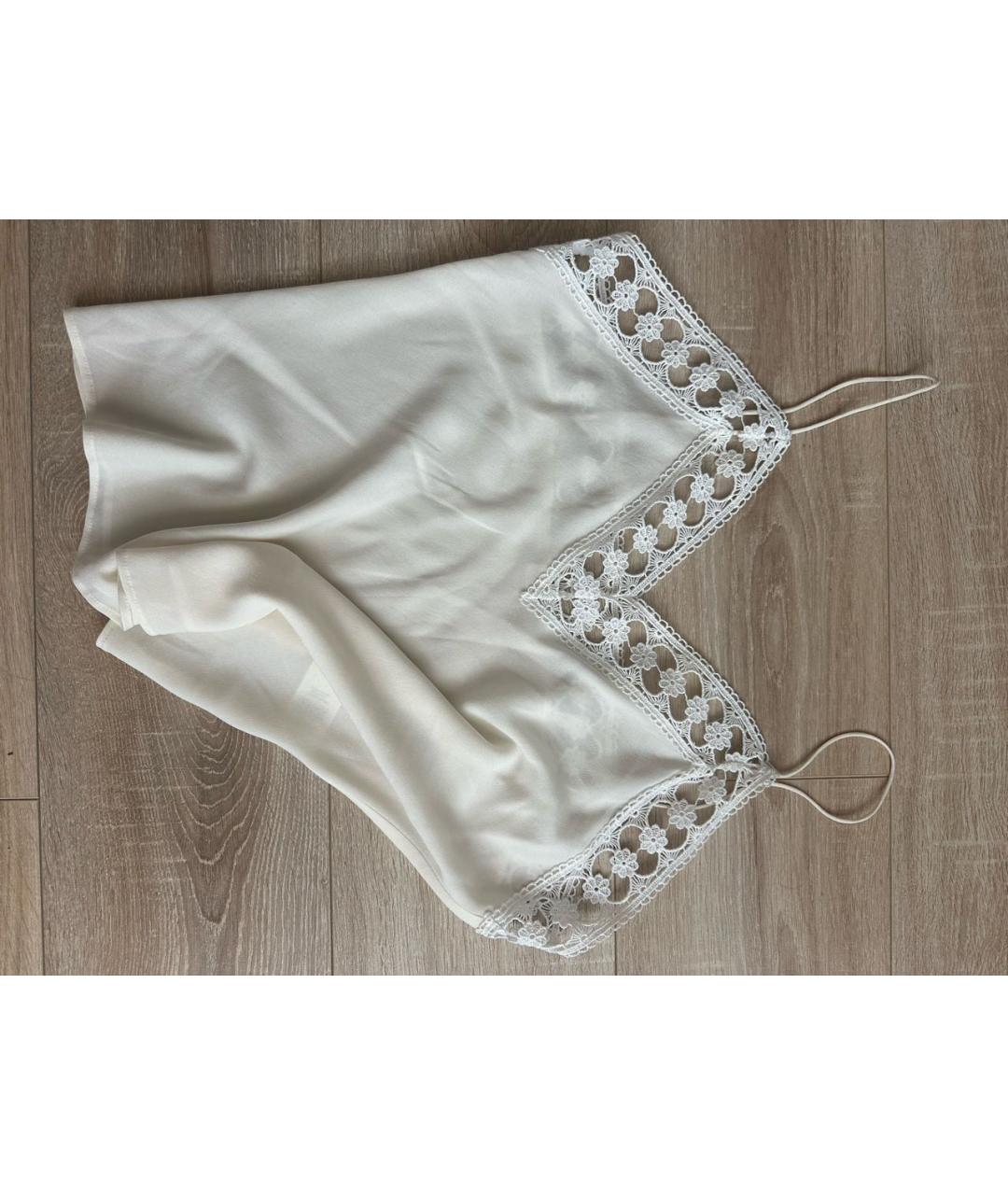 ZUHAIR MURAD Белая ацетатная майка, фото 2