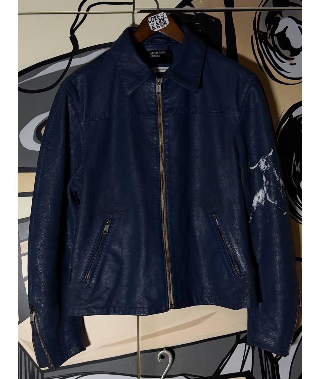 Enfants Riches Déprimés Синяя кожаная куртка, фото 8