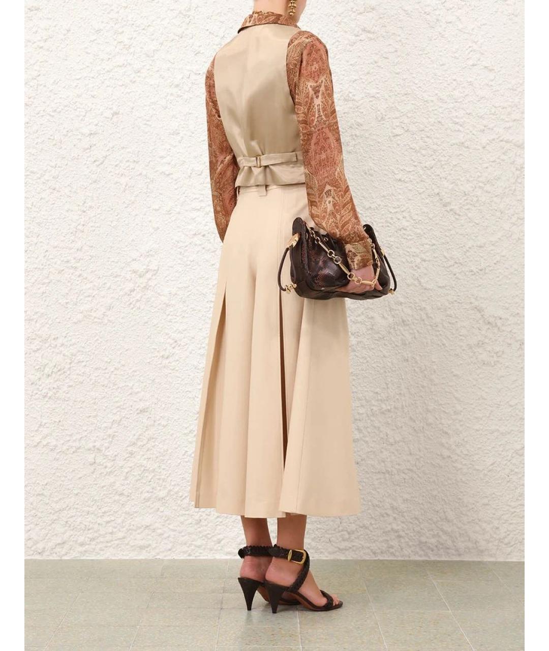 ZIMMERMANN Бежевый шерстяной жилет, фото 5