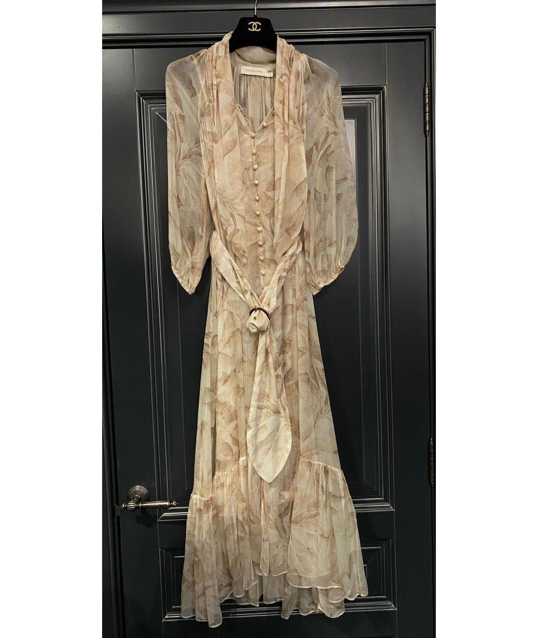 ZIMMERMANN Бежевое повседневное платье, фото 4