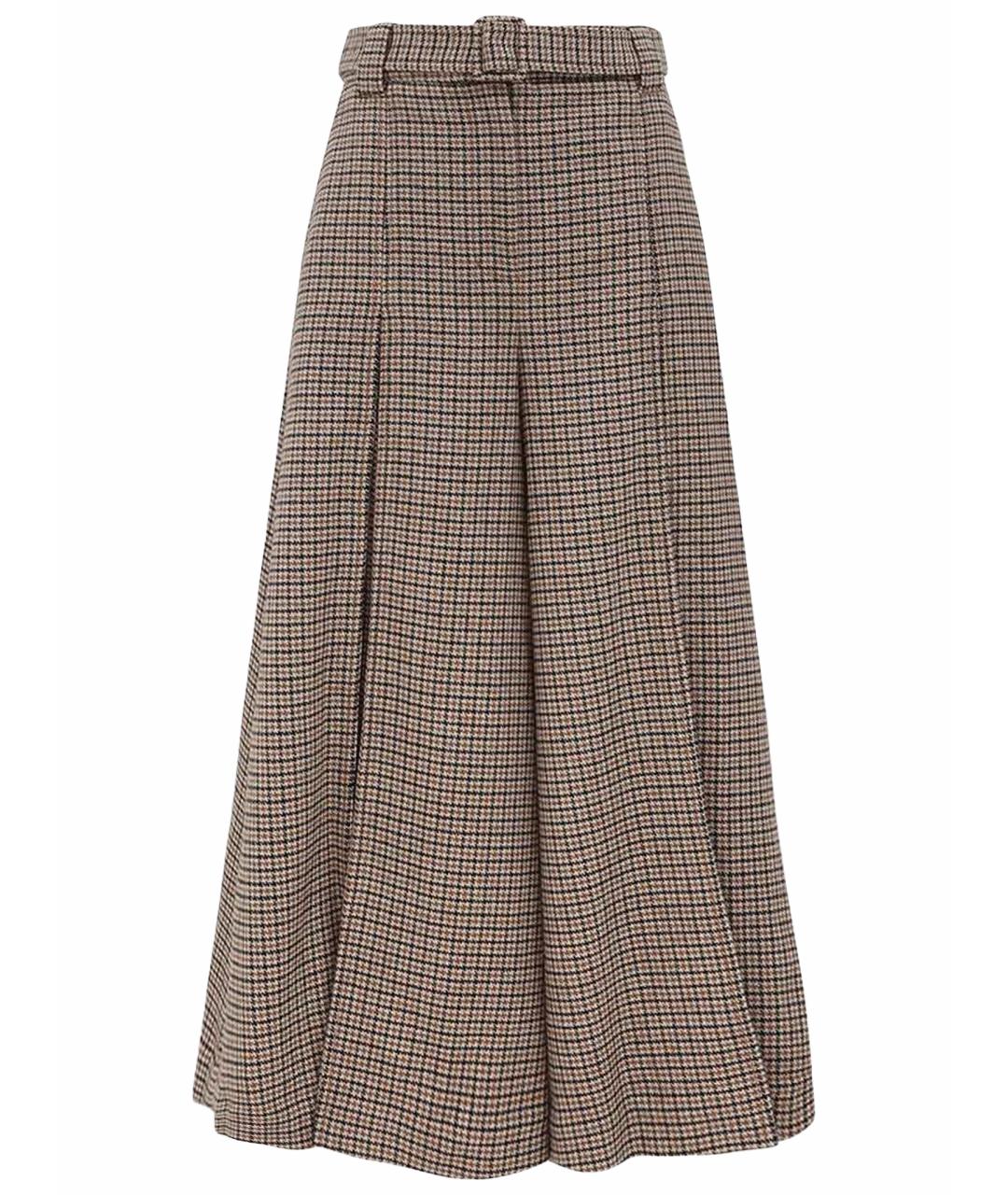 ZIMMERMANN Коричневые шерстяные кюлоты, фото 1