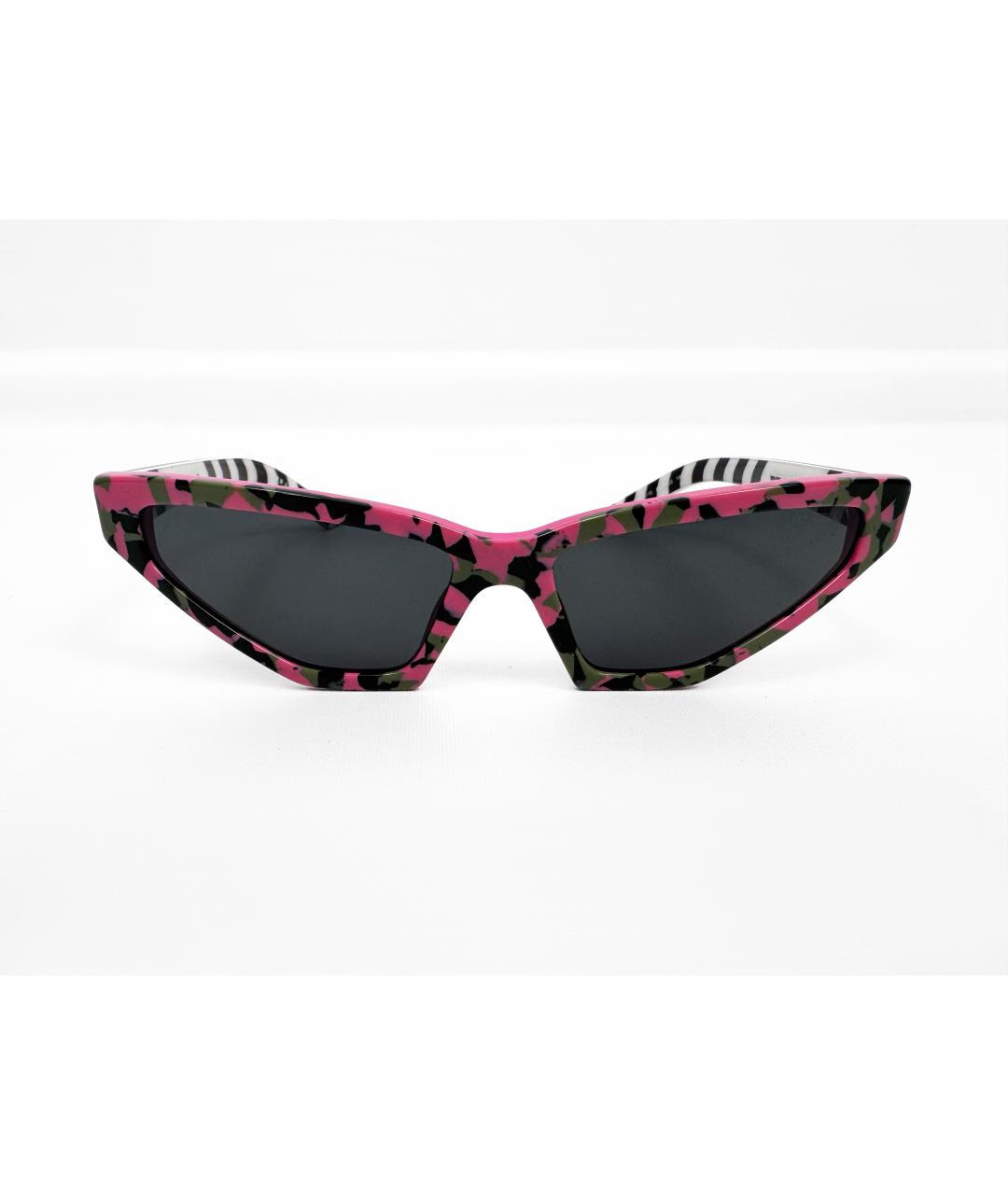 PRADA Розовые пластиковые солнцезащитные очки, фото 7