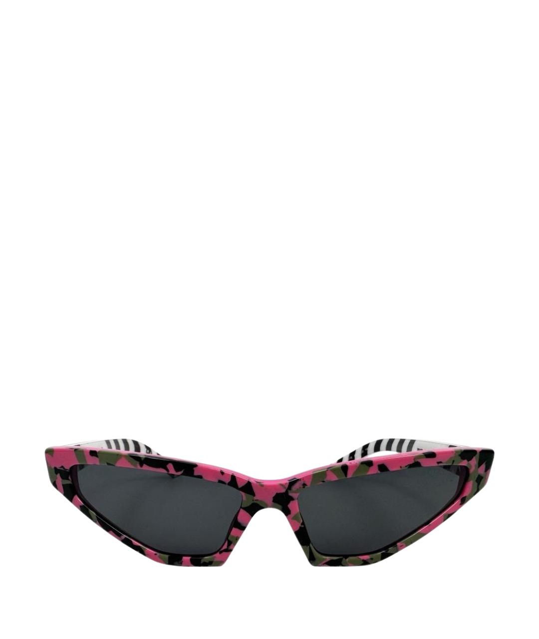 PRADA Розовые пластиковые солнцезащитные очки, фото 1