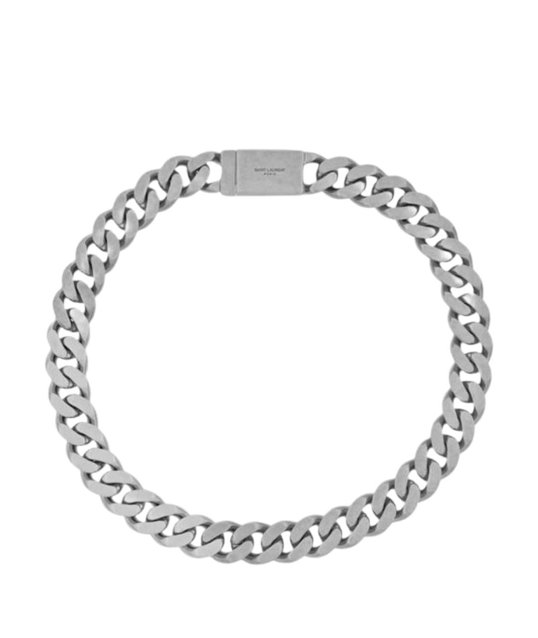 SAINT LAURENT Серебряная латунная цепочка, фото 1