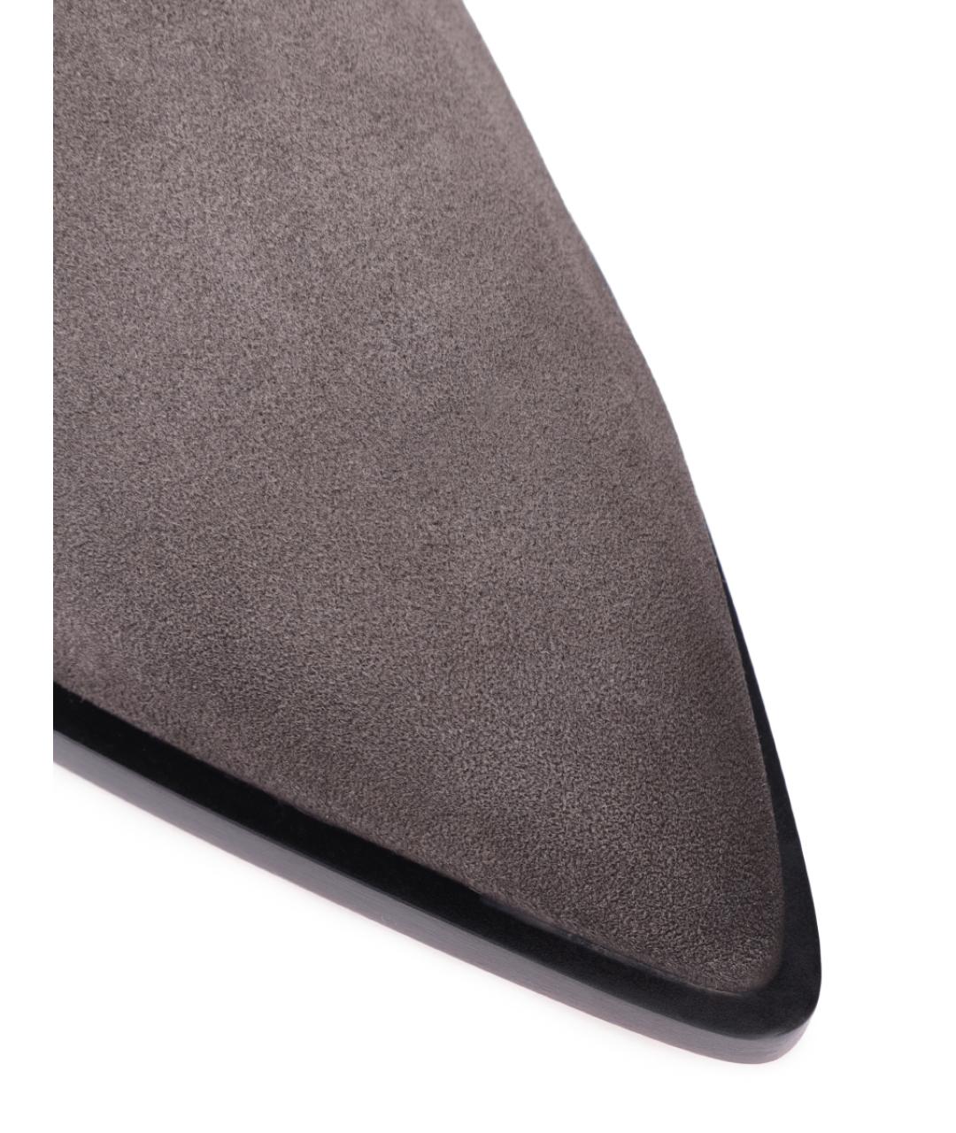 SANTONI Серые замшевые ботильоны, фото 5