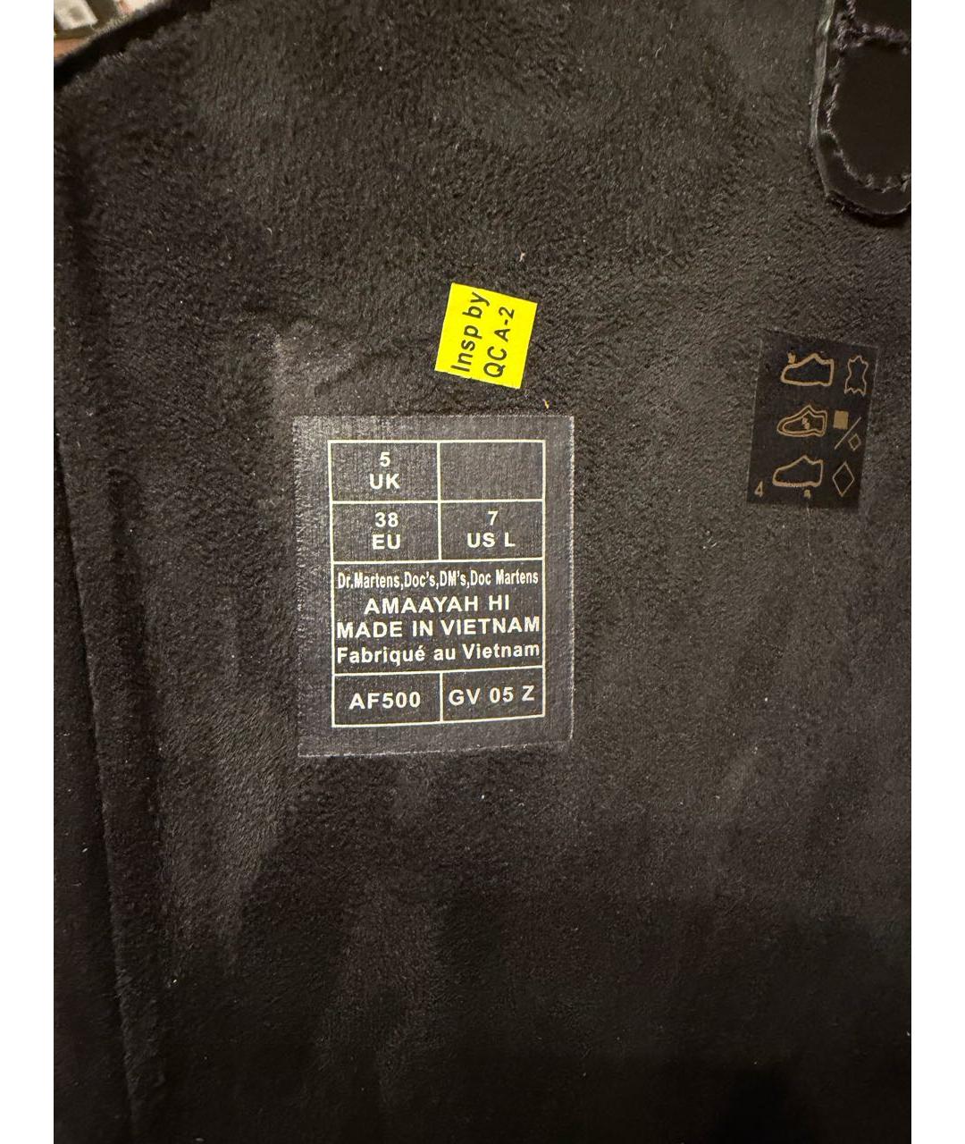 DR. MARTENS Черные кожаные сапоги, фото 6