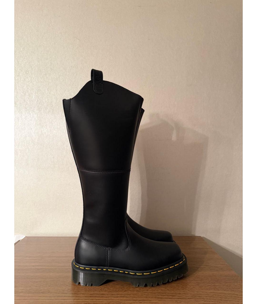 DR. MARTENS Черные кожаные сапоги, фото 7