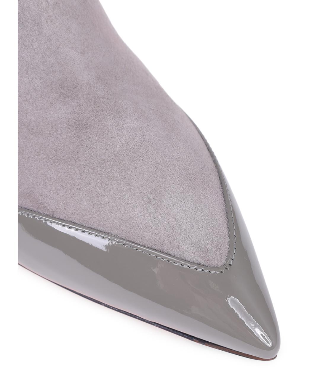SANTONI Серые замшевые ботильоны, фото 5